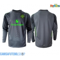 Camisa de time de futebol Manchester United Goleiro Replicas 2º Equipamento 2025-26 Manga Comprida
